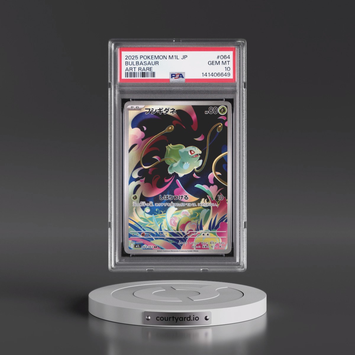 2025 Pokémon M1l-Mega Brave #064 Bulbasaur - Art Rare (PSA 10 GEM MINT)