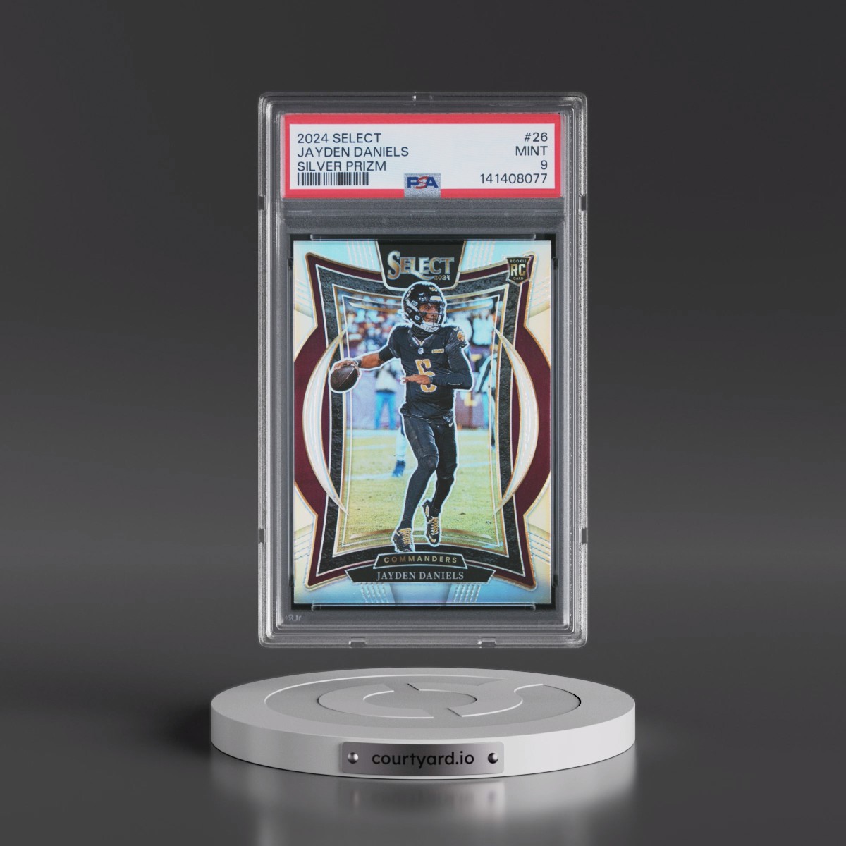 2024 Panini Select Jayden Daniels - Silver Prizm #26 PSA 9