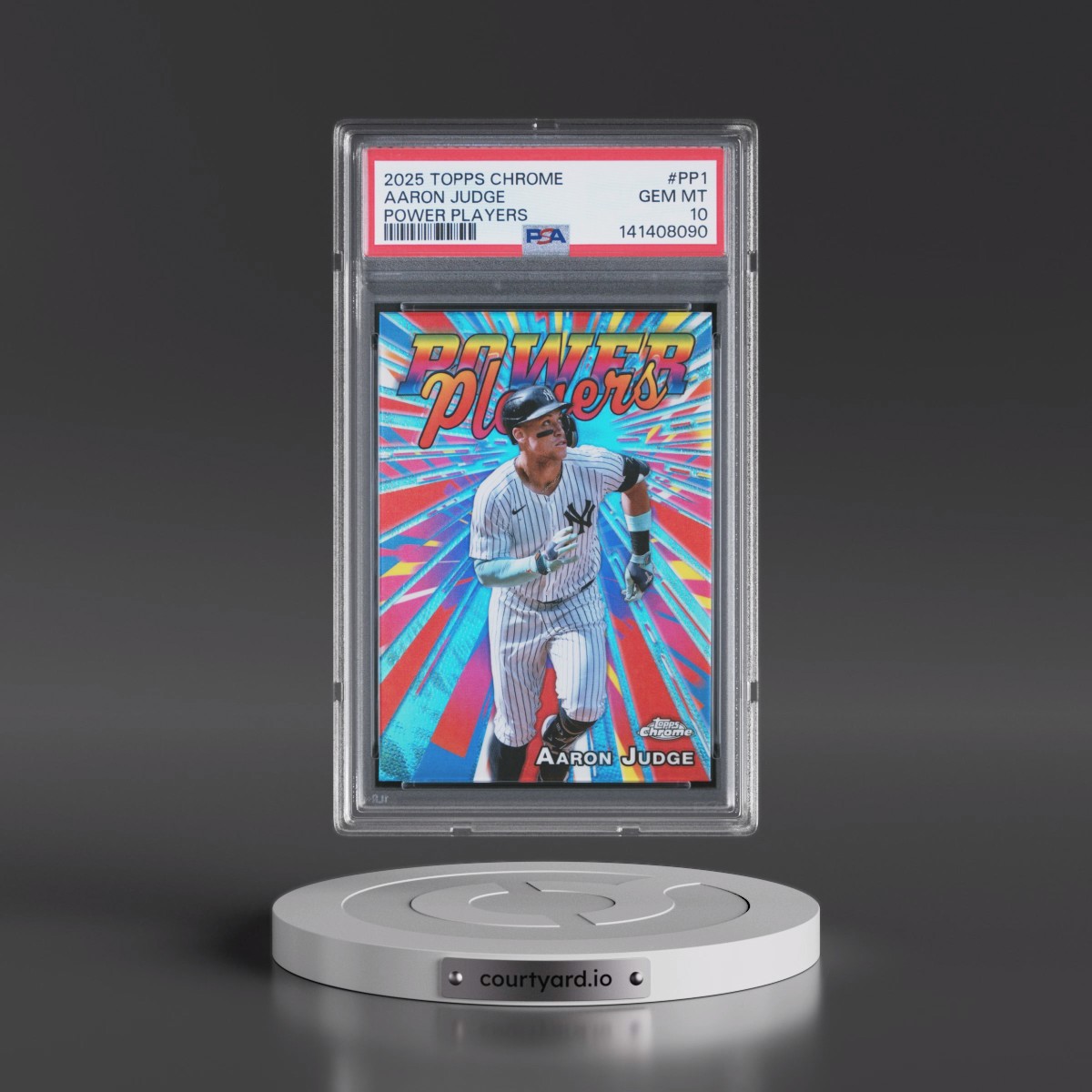 2025 Topps Chrome Power Players #PP1 Aaron Judge (PSA 10 GEM MINT)