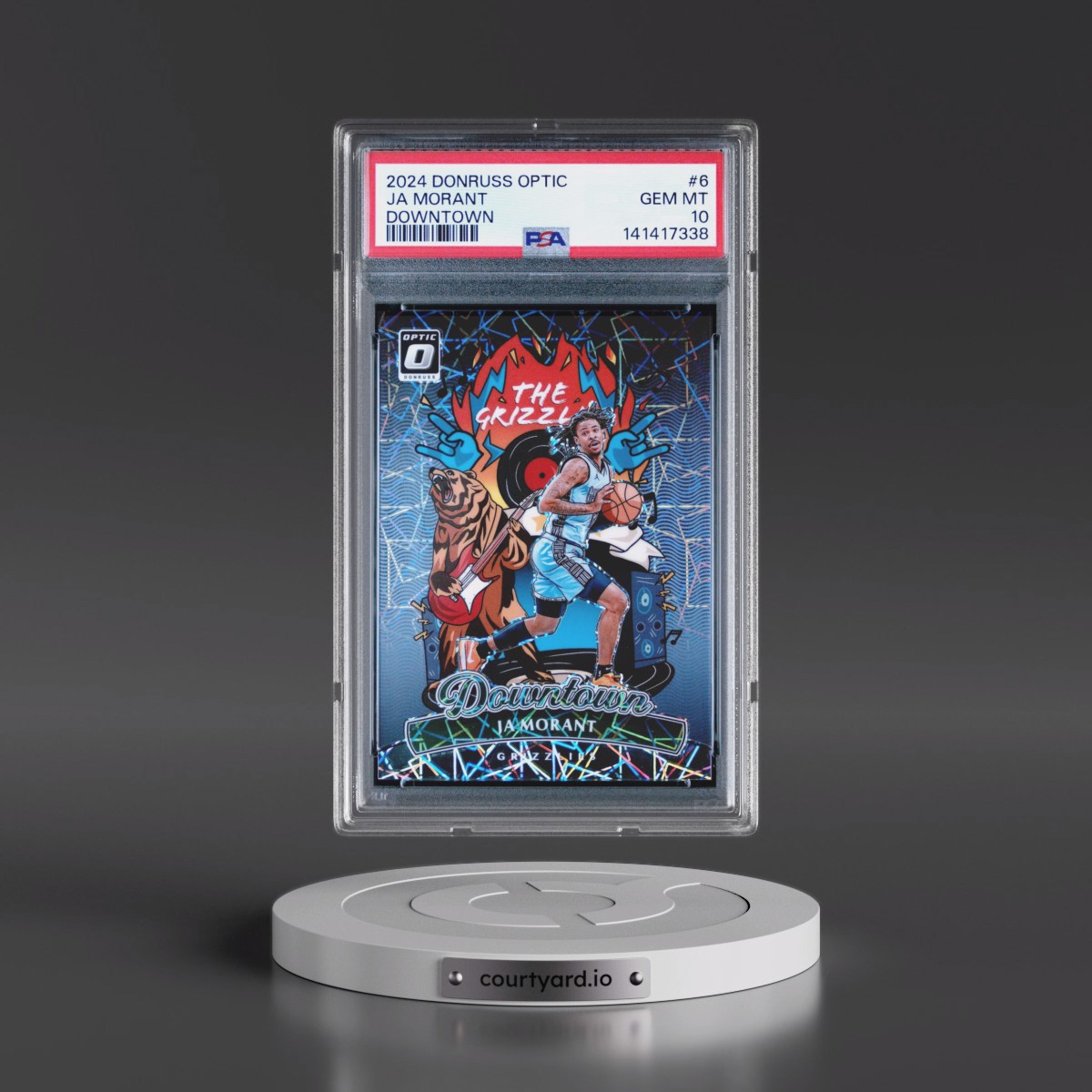 2024 Panini Donruss Optic Downtown #6 Ja Morant (PSA 10 GEM MINT) - Photo