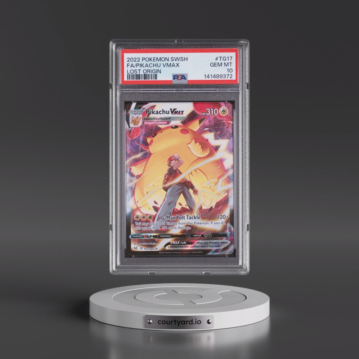 2022 Pokémon Sword & Shield Lost Origin #TG17 Pikachu Vmax - Full Art (PSA 10 GEM MINT)