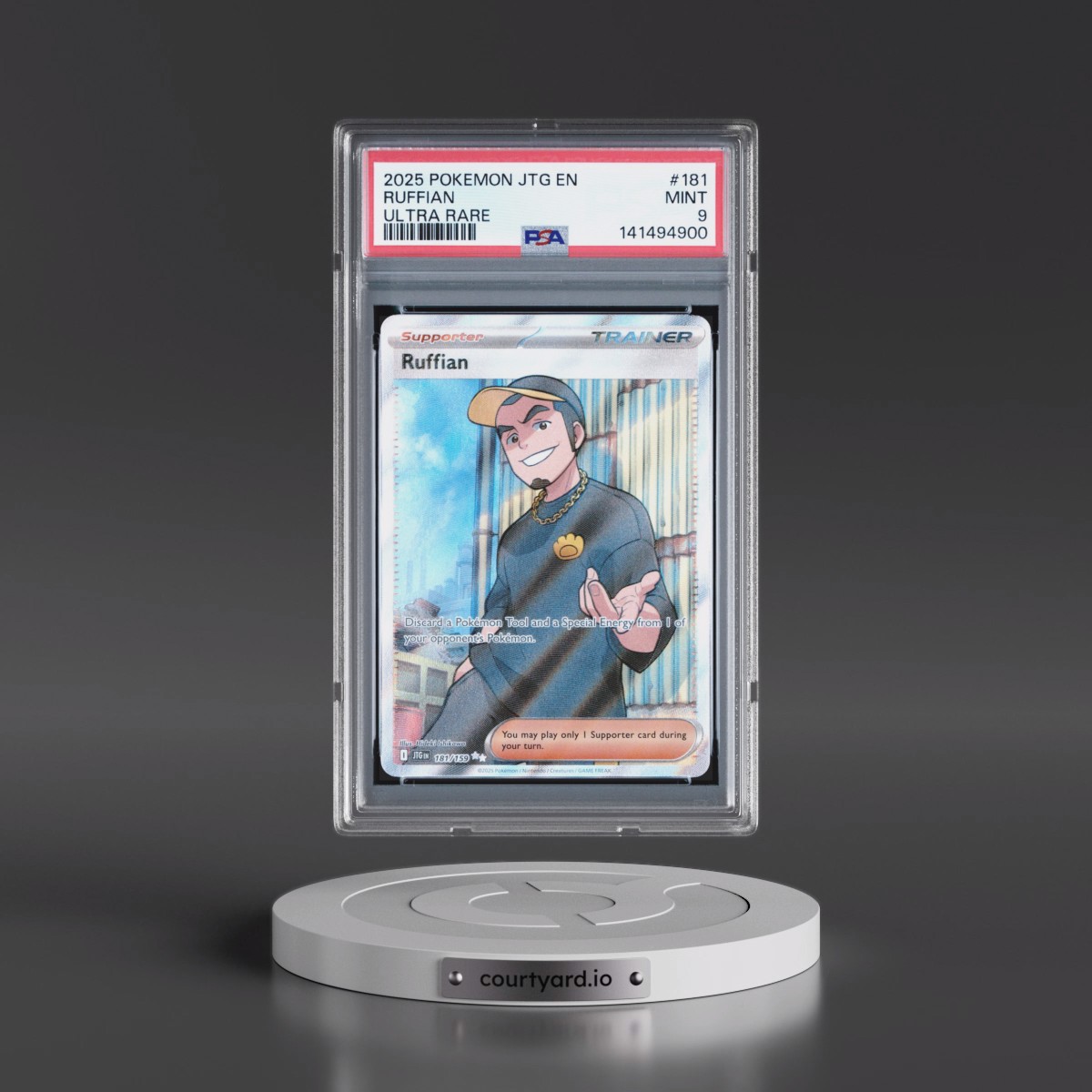 2025 Pokémon Jtg EN-Journey Together #181 Ruffian - Ultra Rare (PSA 9 MINT)