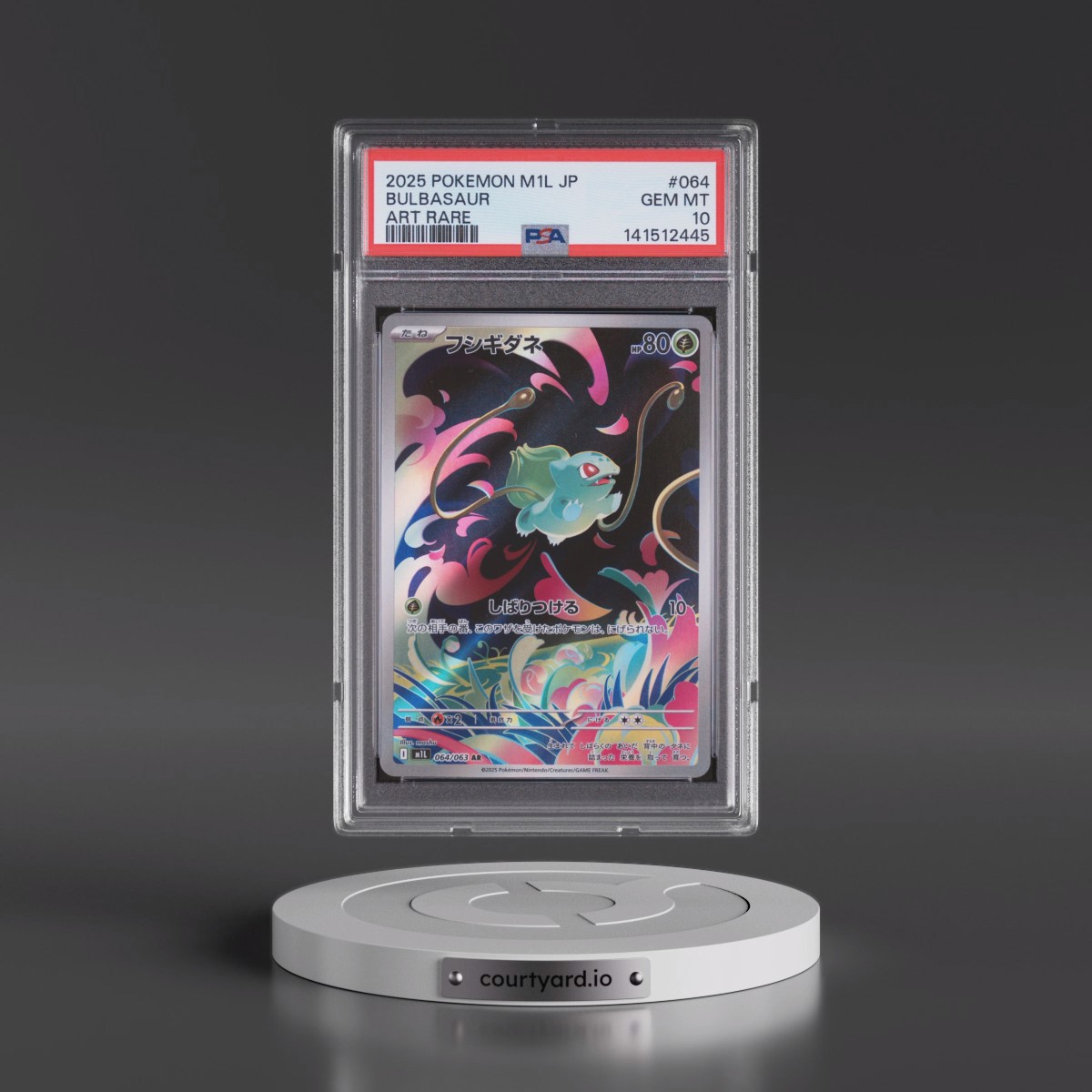 2025 Pokémon M1l-Mega Brave #064 Bulbasaur - Art Rare (PSA 10 GEM MINT)