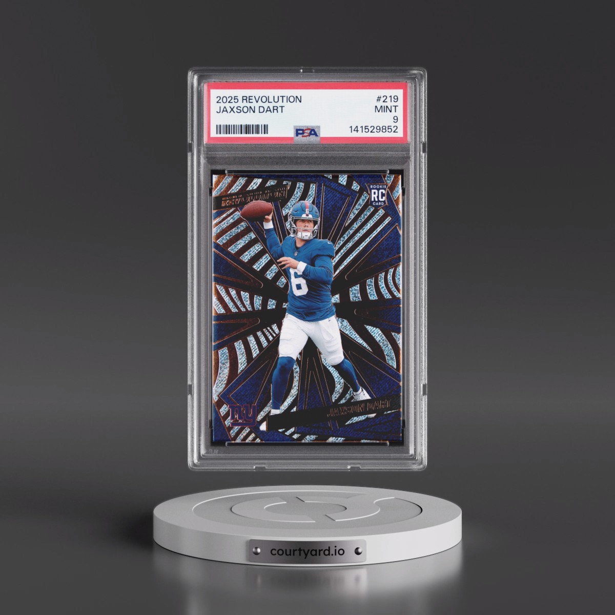 2025 Panini Revolution #219 Jaxson Dart (PSA 9 MINT)