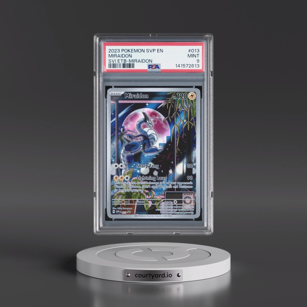 2023 Pokémon Svp EN-SV Black Star Promo #013 Miraidon - Scarlet & Violet Elite Trainer Box-Miraidon (PSA 9 MINT)