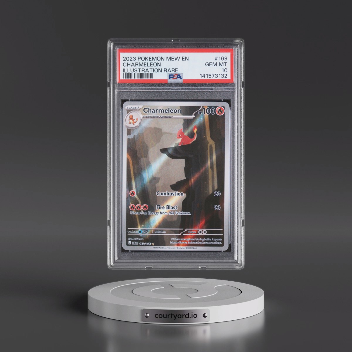 2023 Pokémon Mew EN-151 #169 Charmeleon - Illustration Rare (PSA 10 GEM MINT)