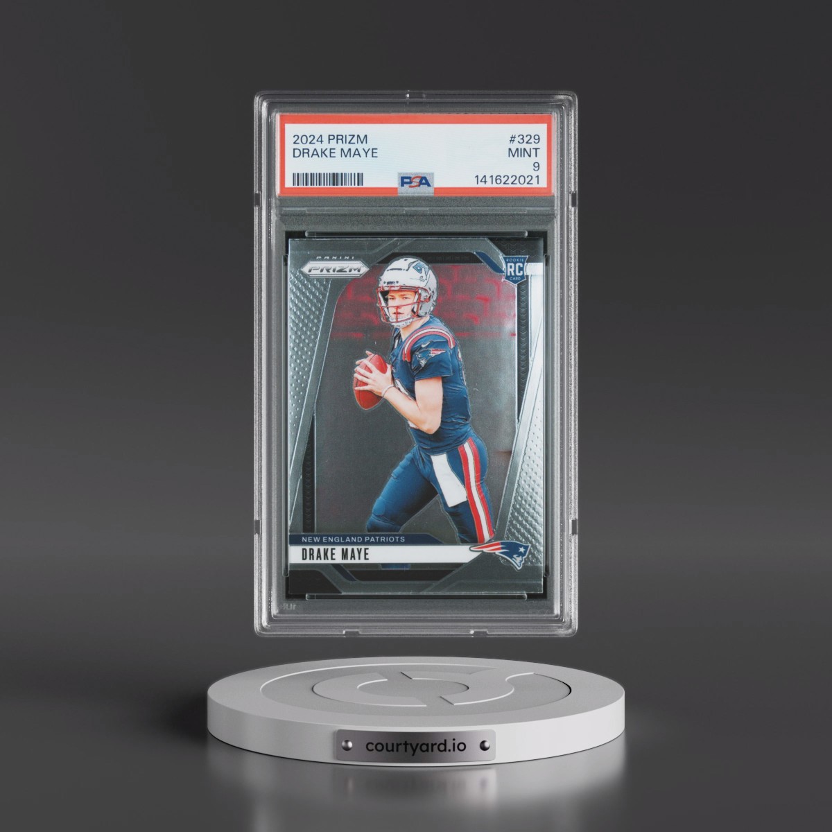 2024 Panini Prizm #329 Drake Maye (PSA 9 MINT)