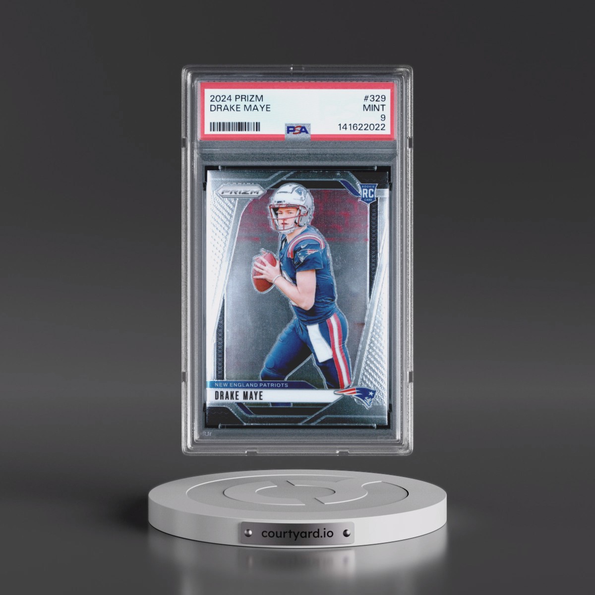2024 Panini Prizm #329 Drake Maye (PSA 9 MINT)