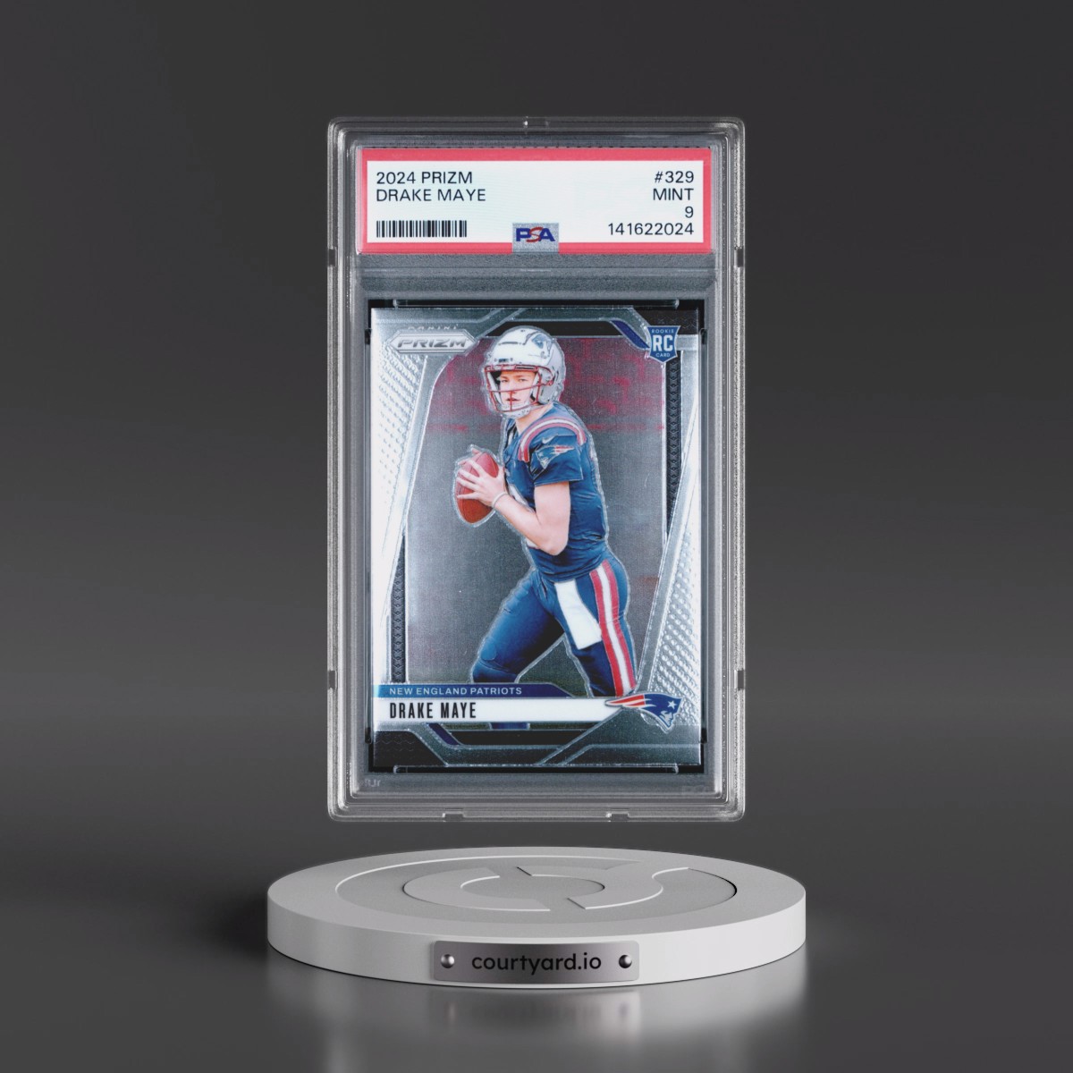 2024 Panini Prizm #329 Drake Maye (PSA 9 MINT)