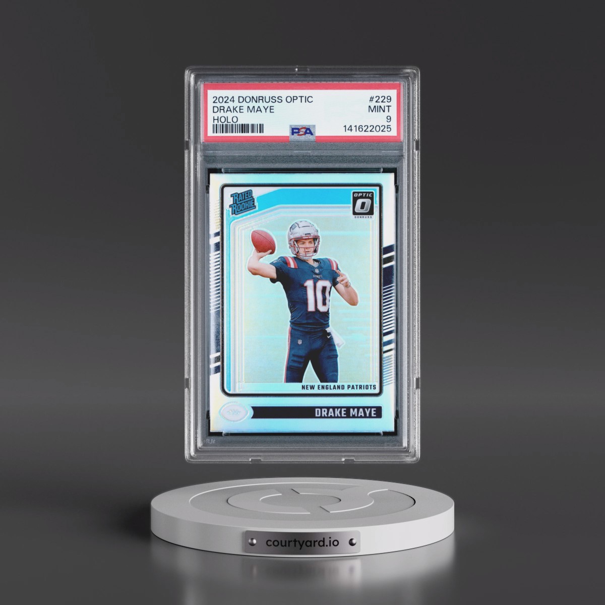 2024 Panini Donruss Optic #229 Drake Maye - Holo (PSA 9 MINT)
