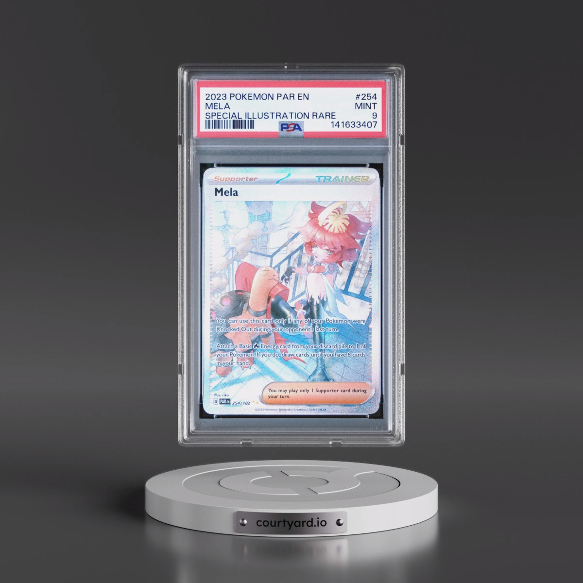 2023 Pokémon Par EN-Paradox Rift #254 Mela - Special Illustration Rare (PSA 9 MINT)