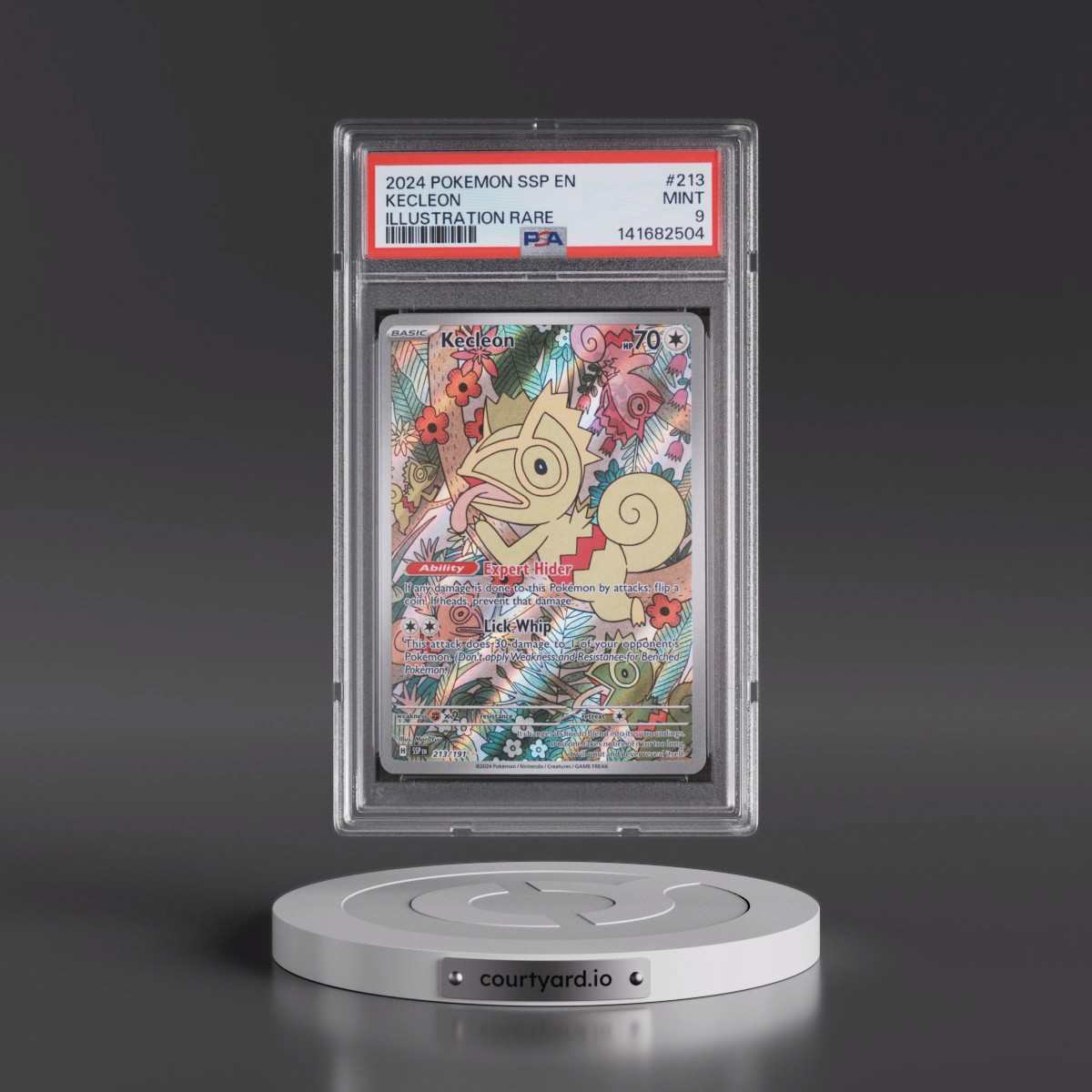 2024 Pokémon Ssp EN-Surging Sparks #213 Kecleon - Illustration Rare (PSA 9 MINT)
