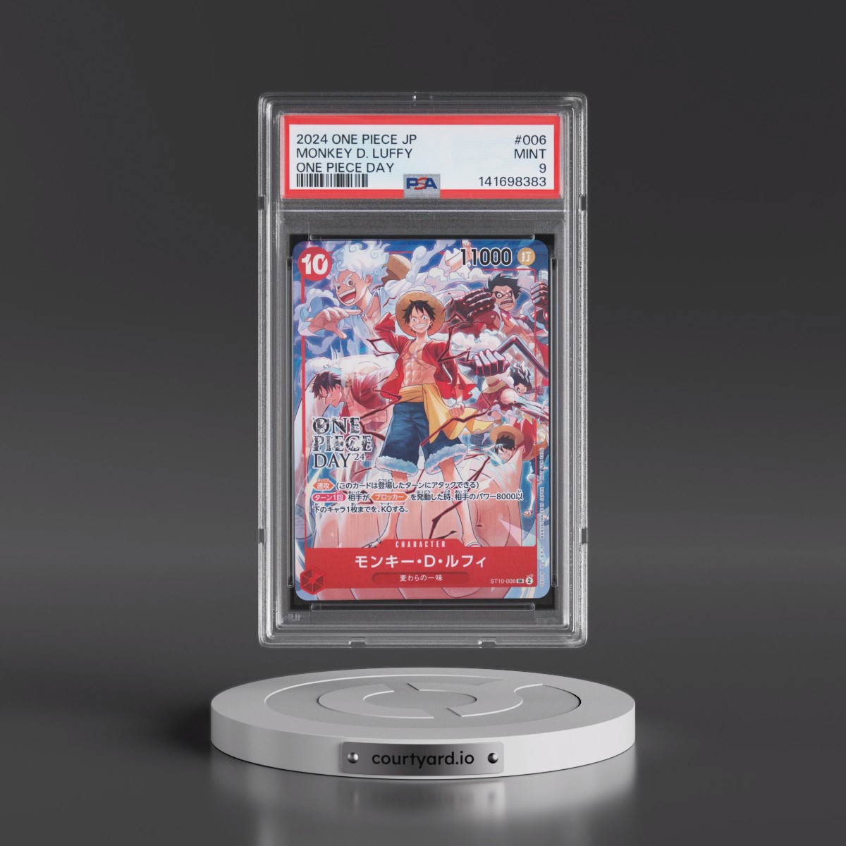 2024 One Piece Japanese Promos #006 Monkey D. Luffy - One Piece Day (PSA 9 MINT)