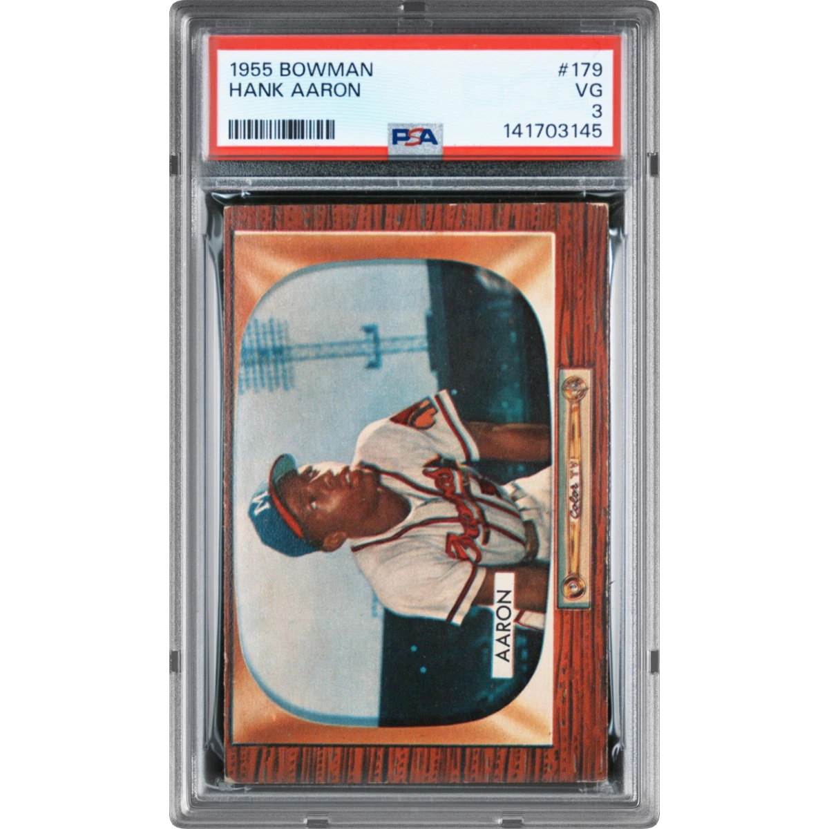 1955 Bowman #179 Hank Aaron (PSA 3 VG)