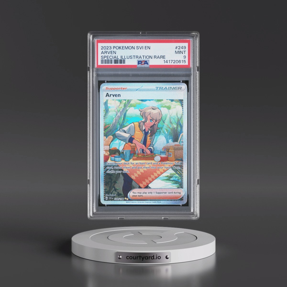 2023 Pokémon Svi EN-Scarlet & Violet #249 Arven - Special Illustration Rare (PSA 9 MINT)
