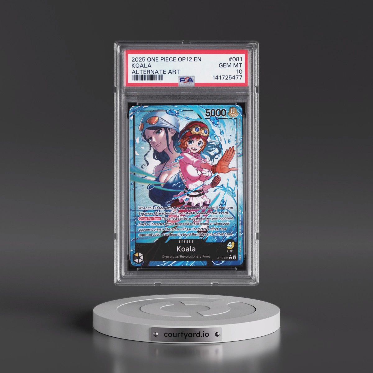 2025 One Piece OP12-Legacy of the Master #081 Koala - Alternate Art (PSA 10 GEM MINT)