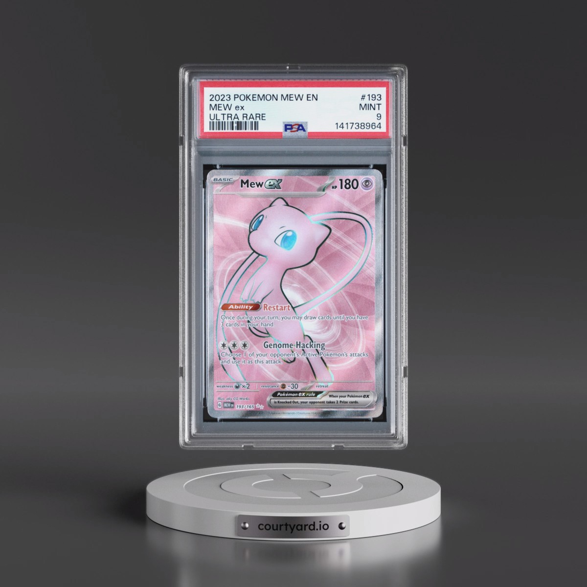 2023 Pokémon Mew EN-151 #193 Mew EX - Holo Ultra Rare (PSA 9 MINT)