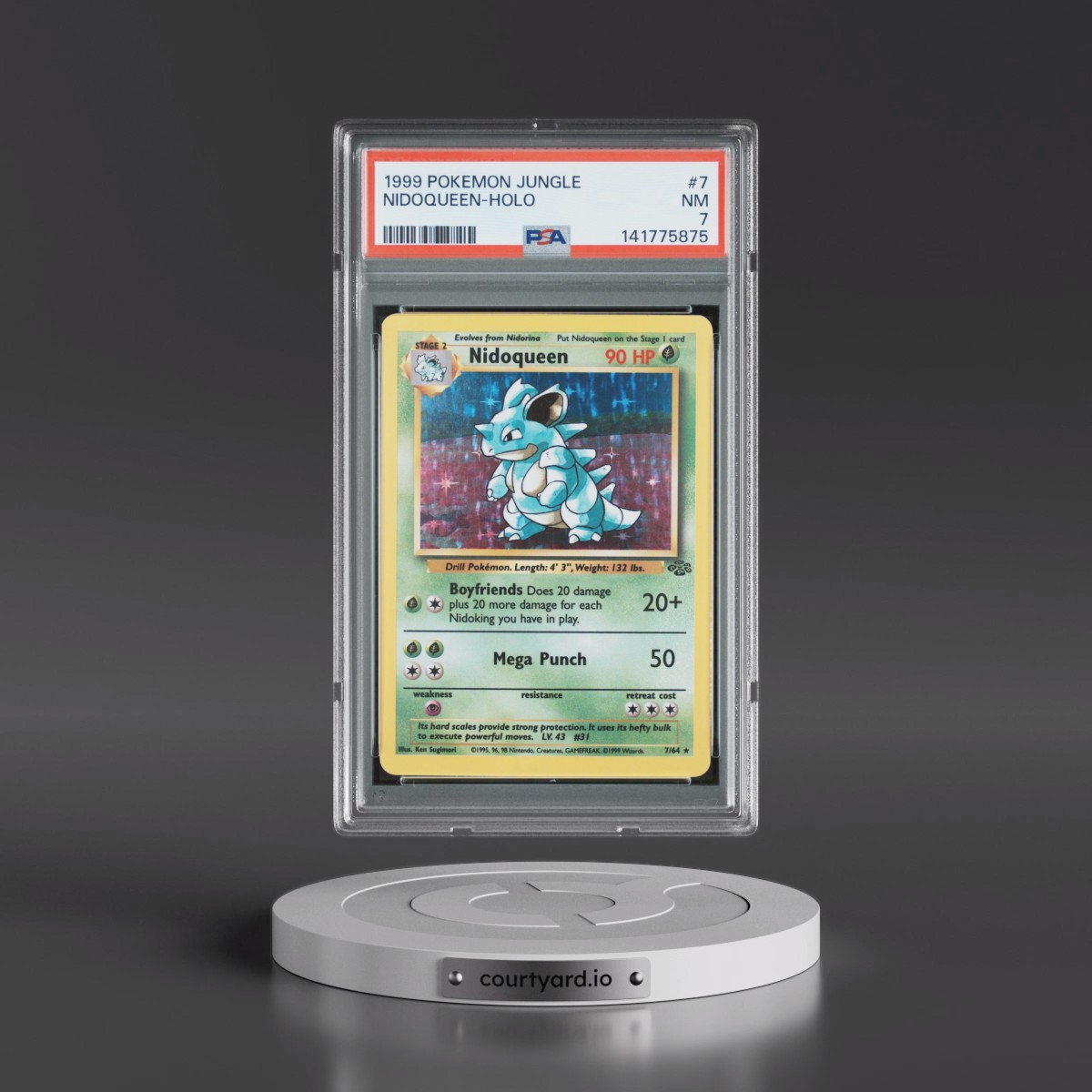 1999 Pokémon Jungle #7 Nidoqueen - Holo (PSA 7 NM)