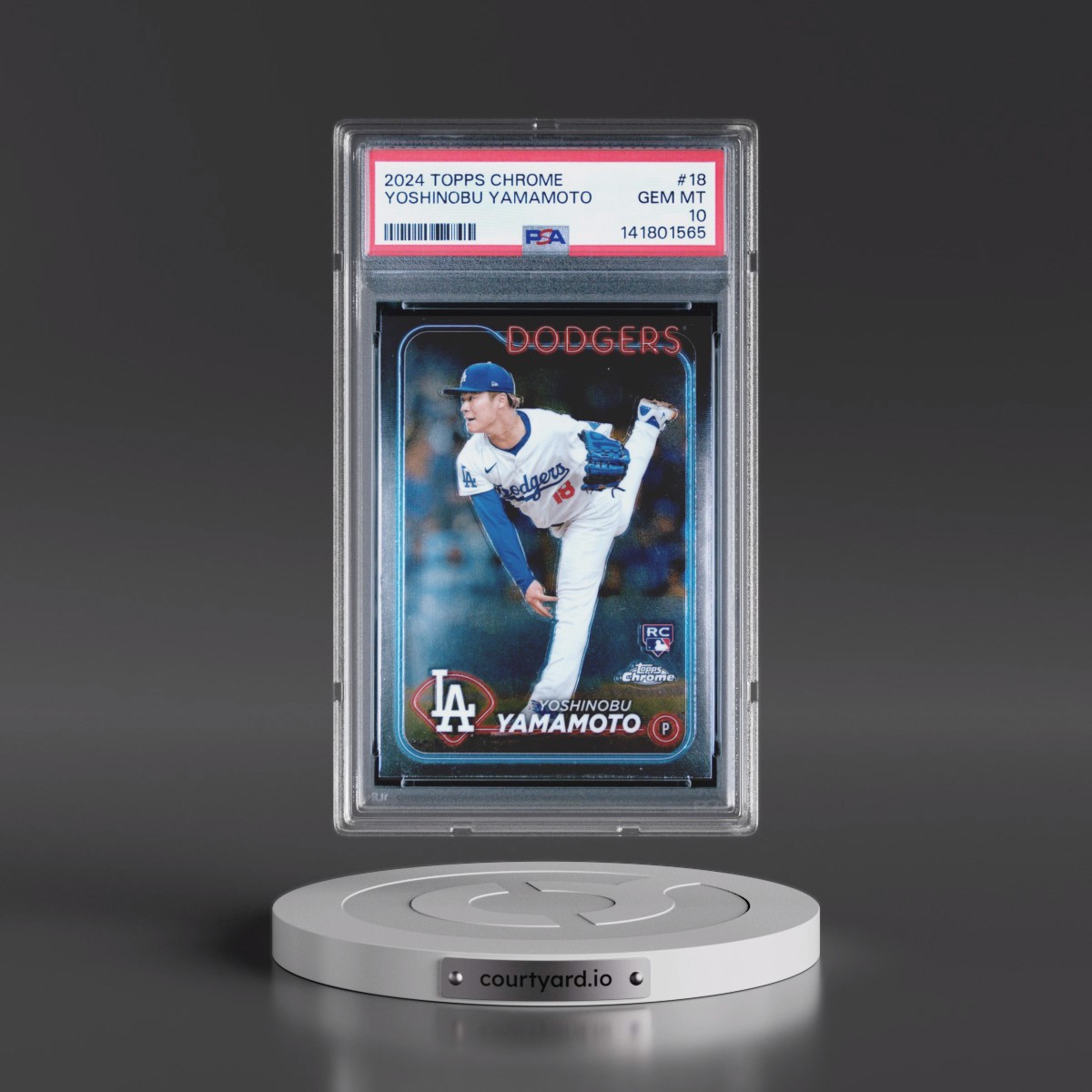 2024 Topps Chrome #18 Yoshinobu Yamamoto (PSA 10 GEM MINT)
