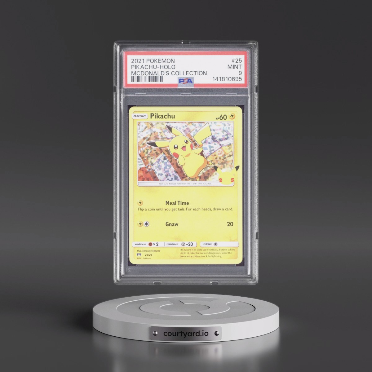 2021 Pokémon Mcdonald's Collection #25 Pikachu - Holo (PSA 9 MINT)