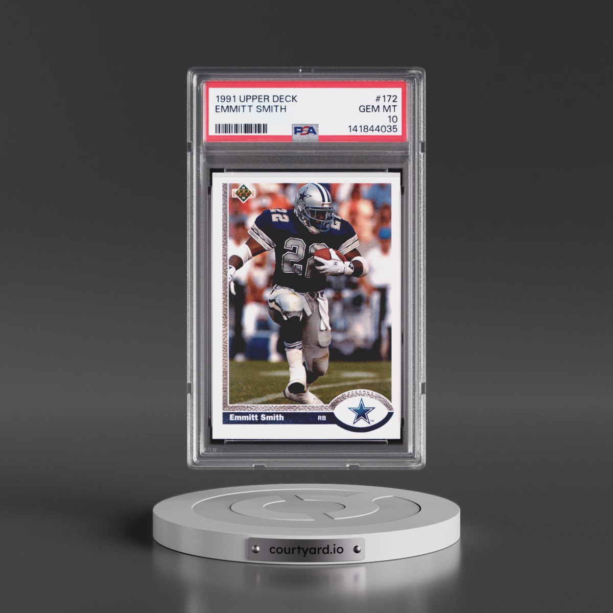 1991 Upper Deck #172 Emmitt Smith (PSA 10 GEM MINT)