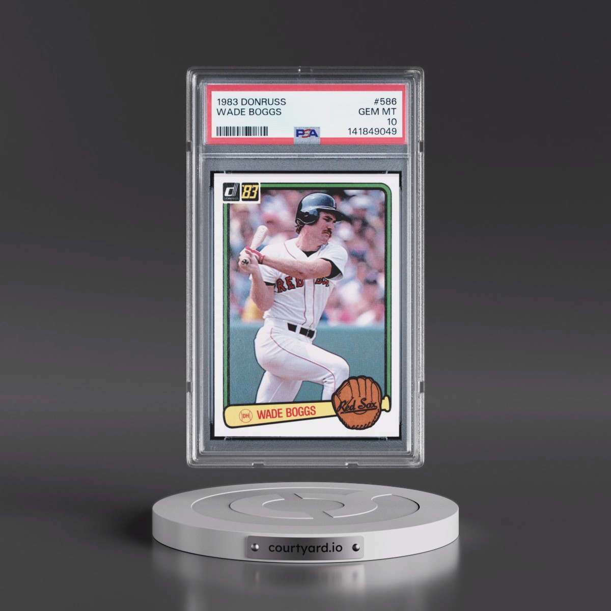 1983 Donruss #586 Wade Boggs (PSA 10 GEM MINT)