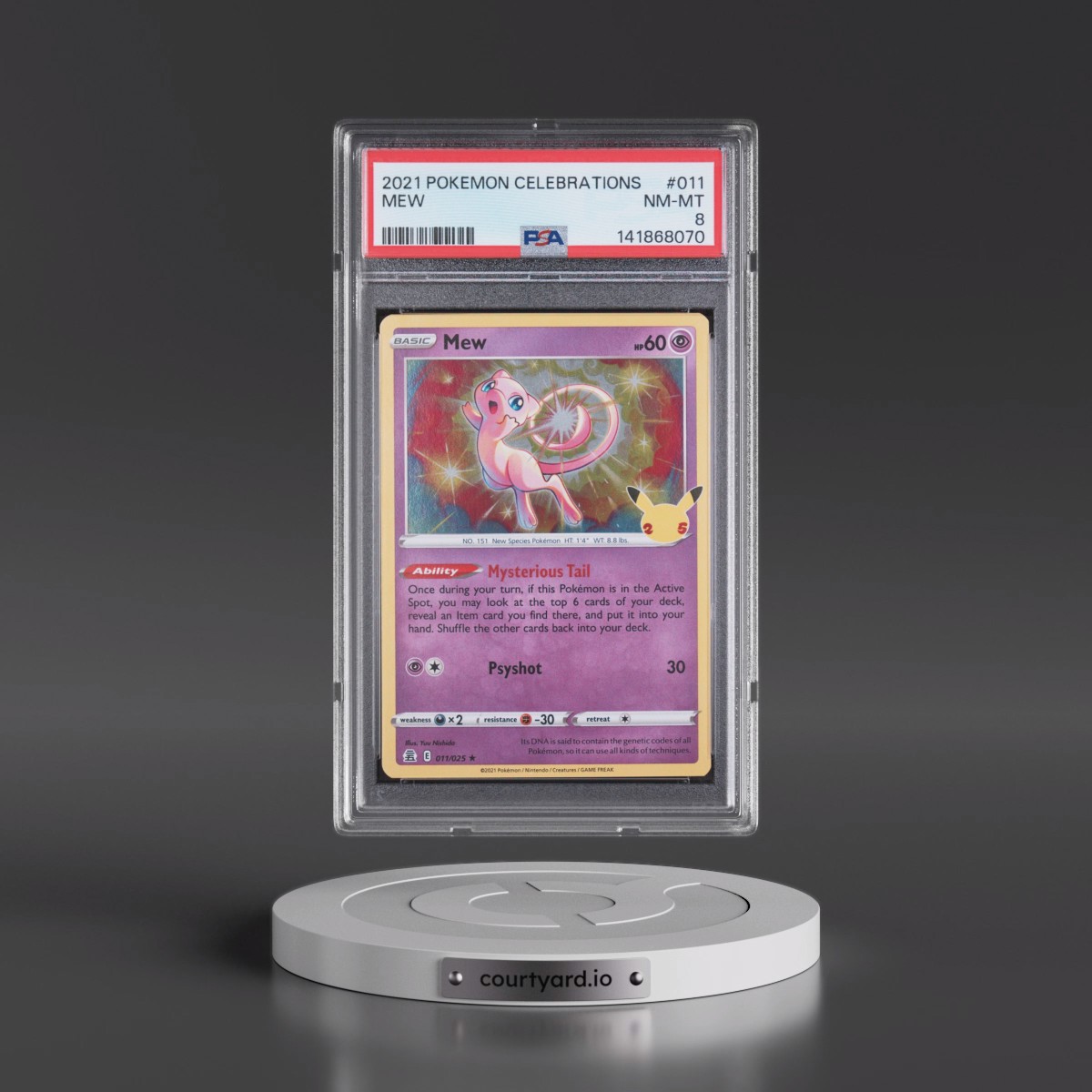 2021 Pokémon Celebrations #011 Mew (PSA 8 NM-MT)