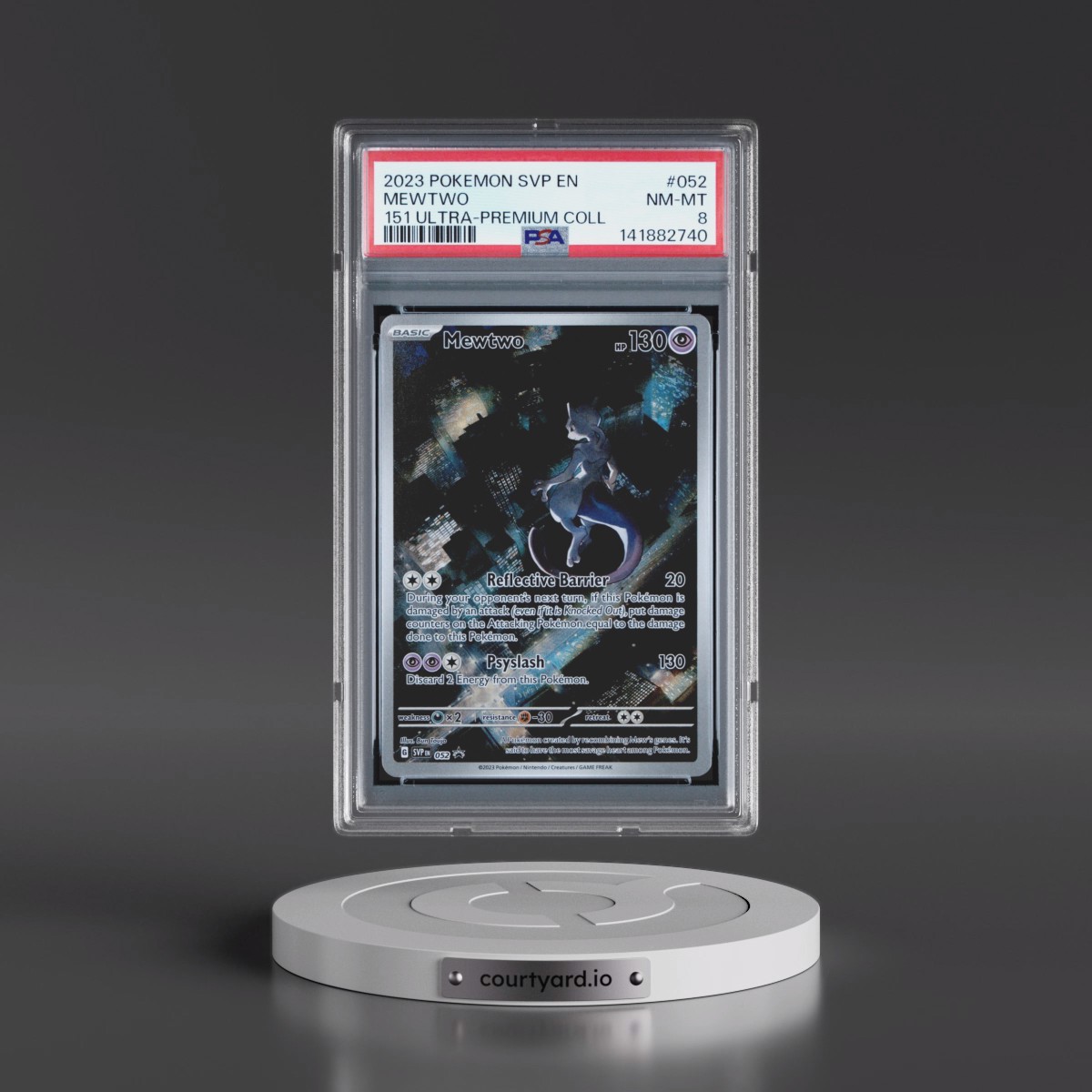 2023 Pokémon Svp EN-SV Black Star Promo #052 Mewtwo - 151 Ultra-Premium Collection (PSA 8 NM-MT)