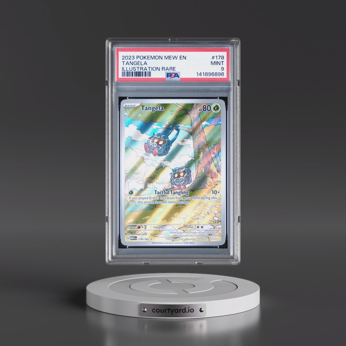 2023 Pokémon Mew EN-151 #178 Tangela - Illustration Rare (PSA 9 MINT)
