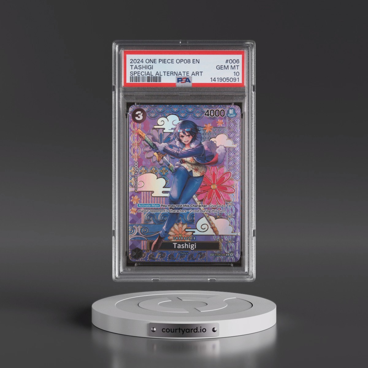 2024 One Piece OP08-Two Legends #006 Tashigi - Special Alternate Art (PSA 10 GEM MINT)