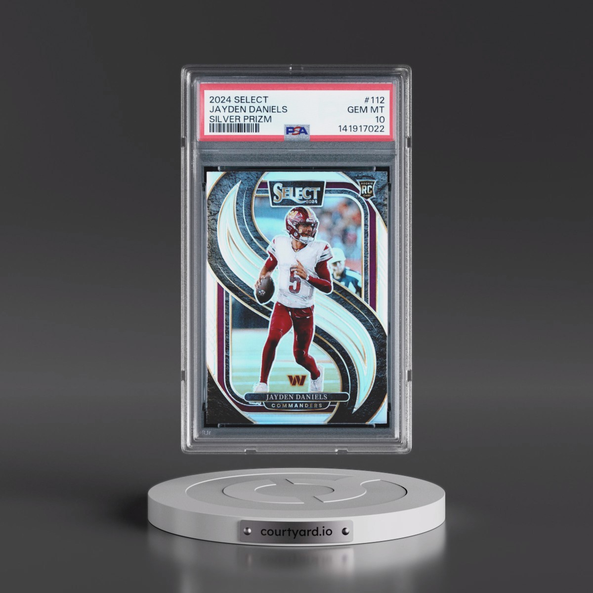 2024 Panini Select #112 Jayden Daniels - Silver Prizm (PSA 10 GEM MINT)