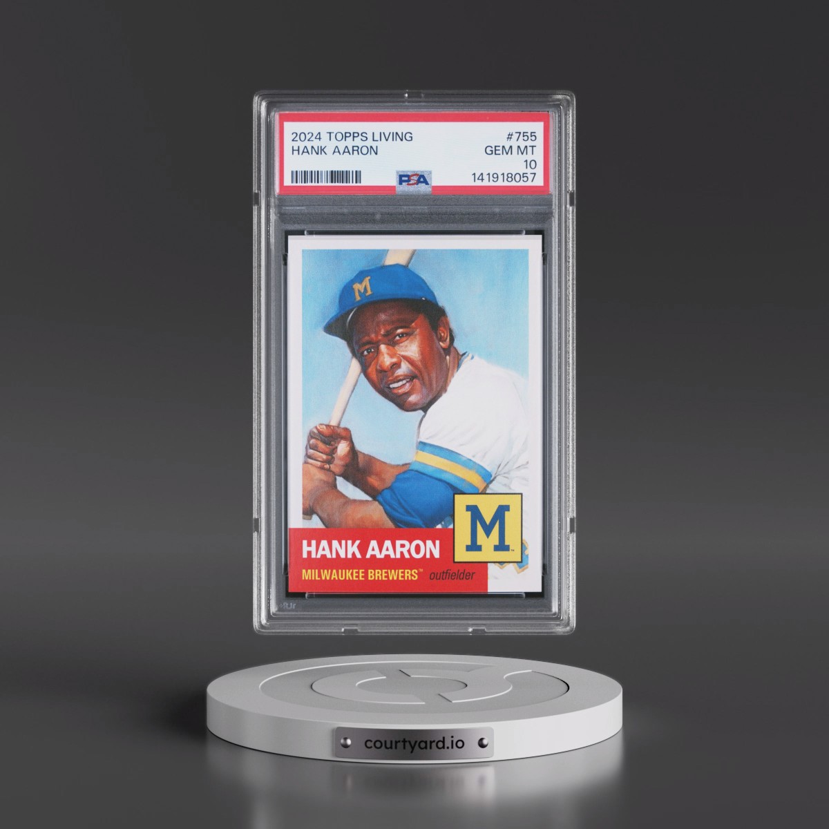 2024 Topps Living #755 Hank Aaron (PSA 10 GEM MINT)
