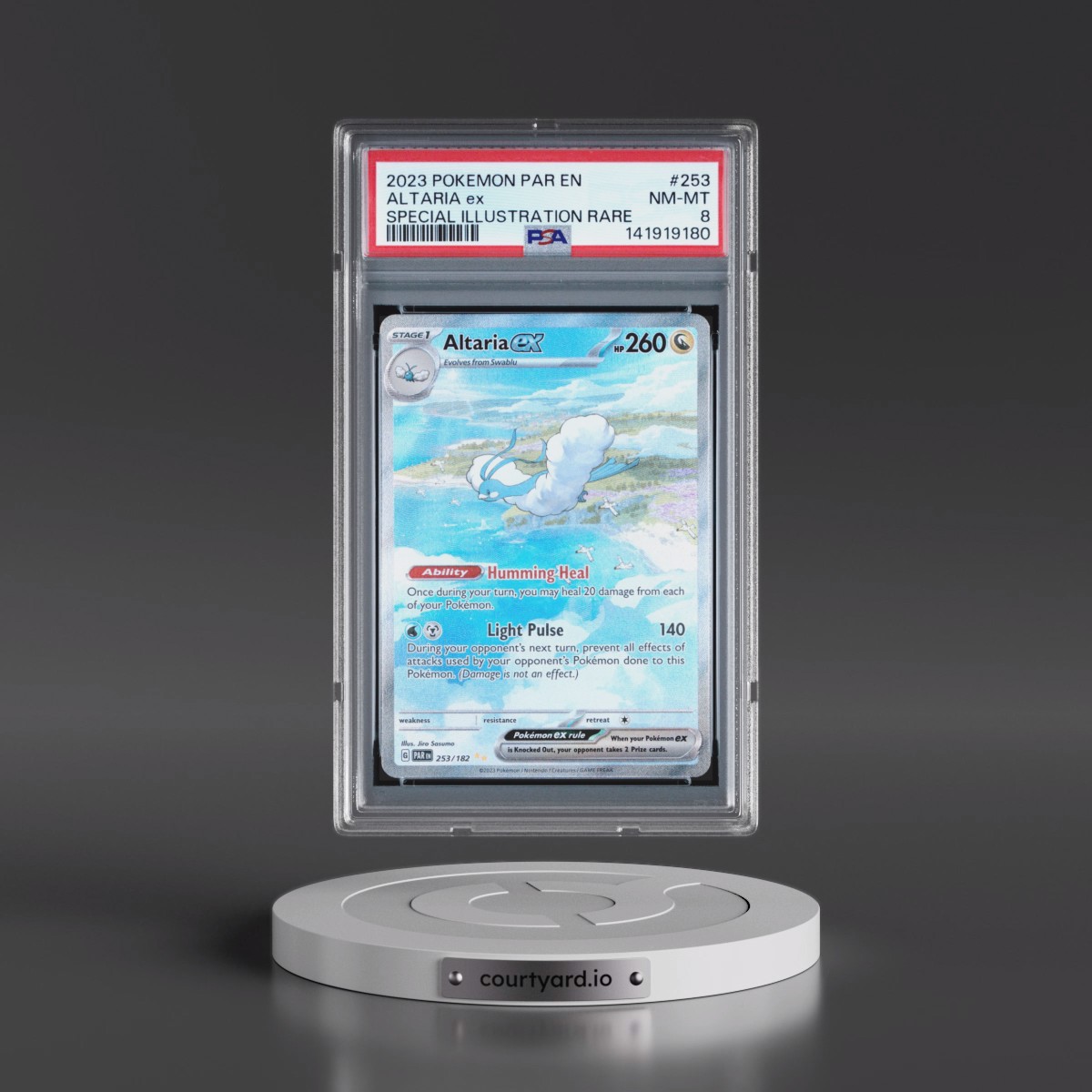 2023 Pokémon Par EN-Paradox Rift #253 Altaria EX - Holo Special Illustration Rare (PSA 8 NM-MT)