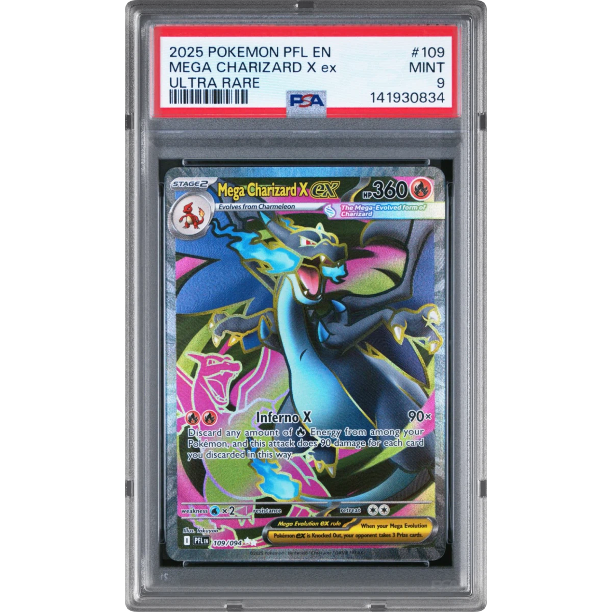 Pokémon Pfl Phantasmal Flames Mega Charizard X