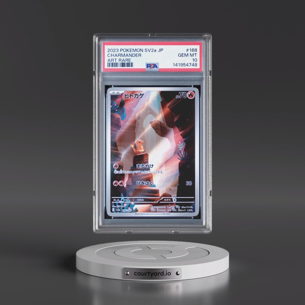2023 Pokémon Sv2a-Pokémon 151 #168 Charmander - Art Rare (PSA 10 GEM MINT)