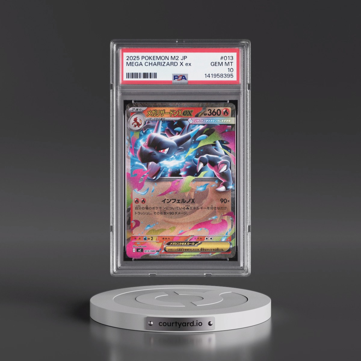2025 Pokémon M2-Inferno X #013 Mega Charizard X EX - Holo (PSA 10 GEM MINT)