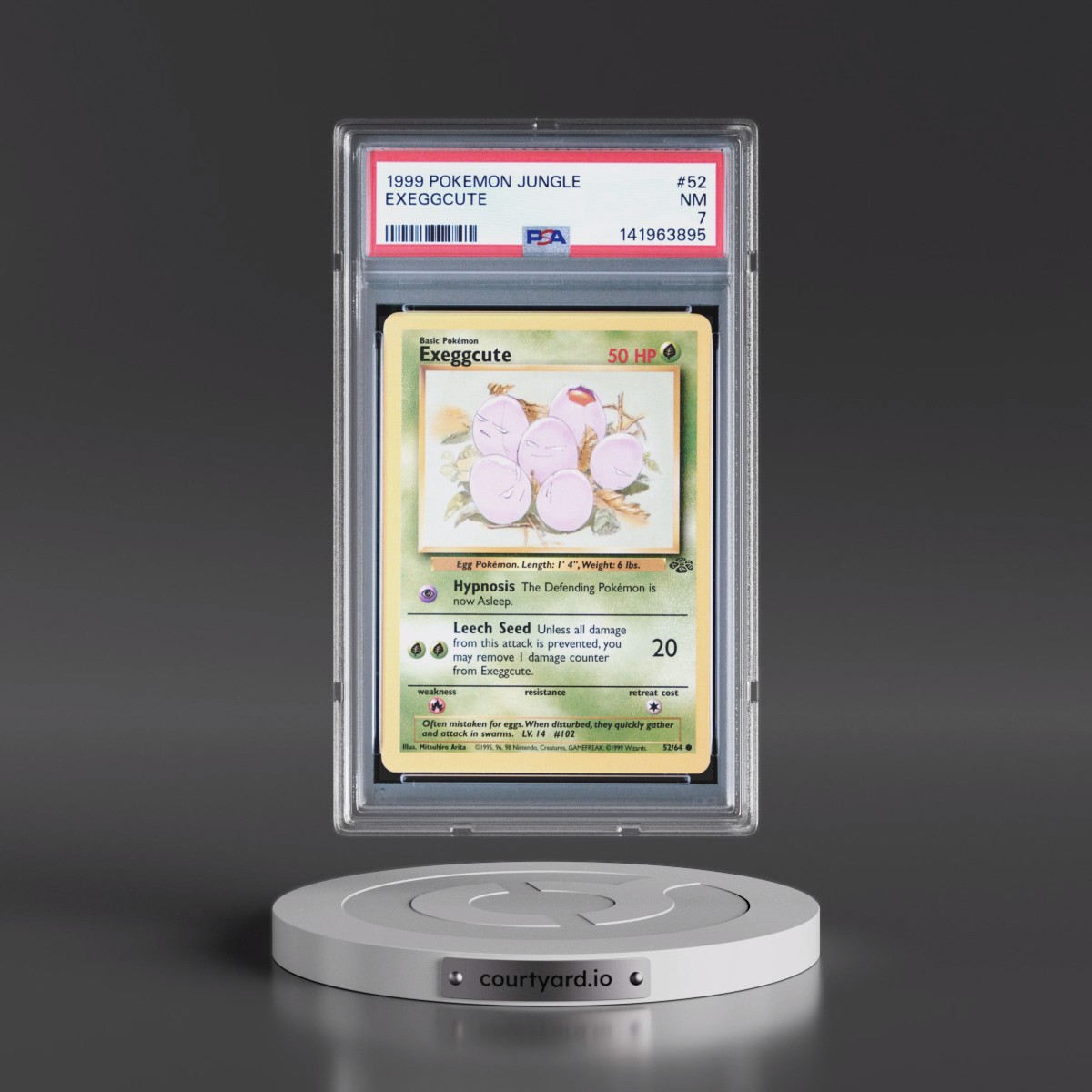 1999 Pokémon Jungle #52 Exeggcute (PSA 7 NM)