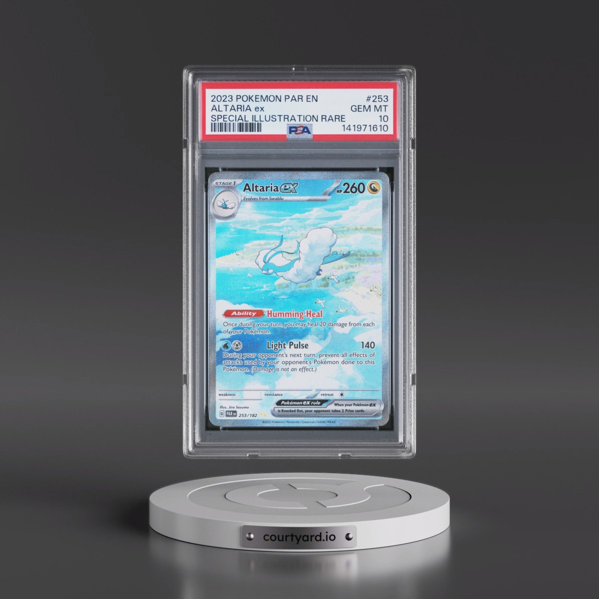 2023 Pokémon Par EN-Paradox Rift #253 Altaria EX - Holo Special Illustration Rare (PSA 10 GEM MINT)