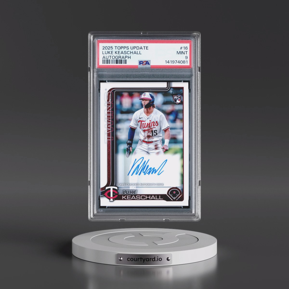 2025 Topps Update Luke Keaschall - Autograph #16 PSA 9