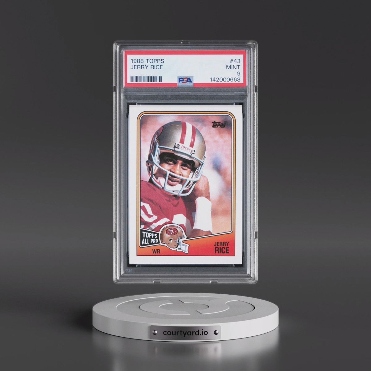 1988 Topps #43 Jerry Rice (PSA 9 MINT)