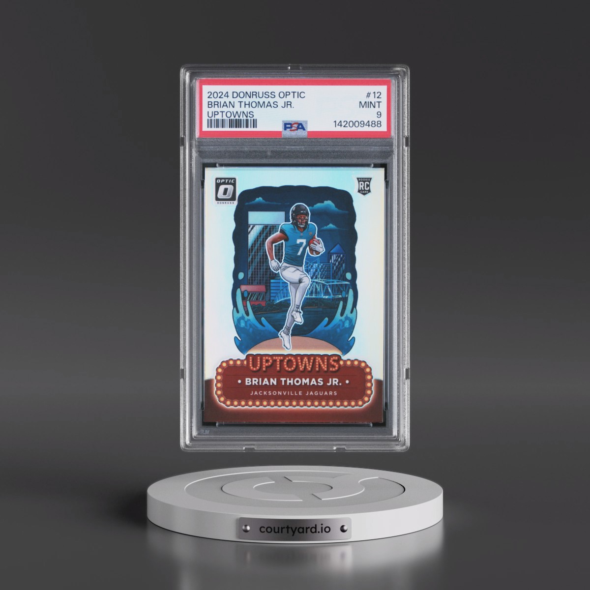 2024 Panini Donruss Optic Uptowns Brian Thomas Jr. #12 PSA 9