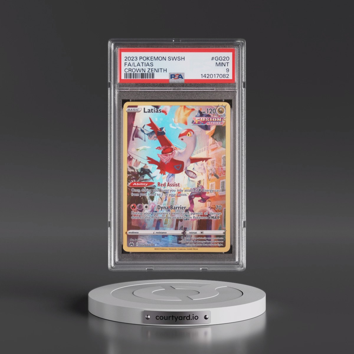2023 Pokémon Sword and Shield Crown Zenith #GG20 Latias - Full Art (PSA 9 MINT)