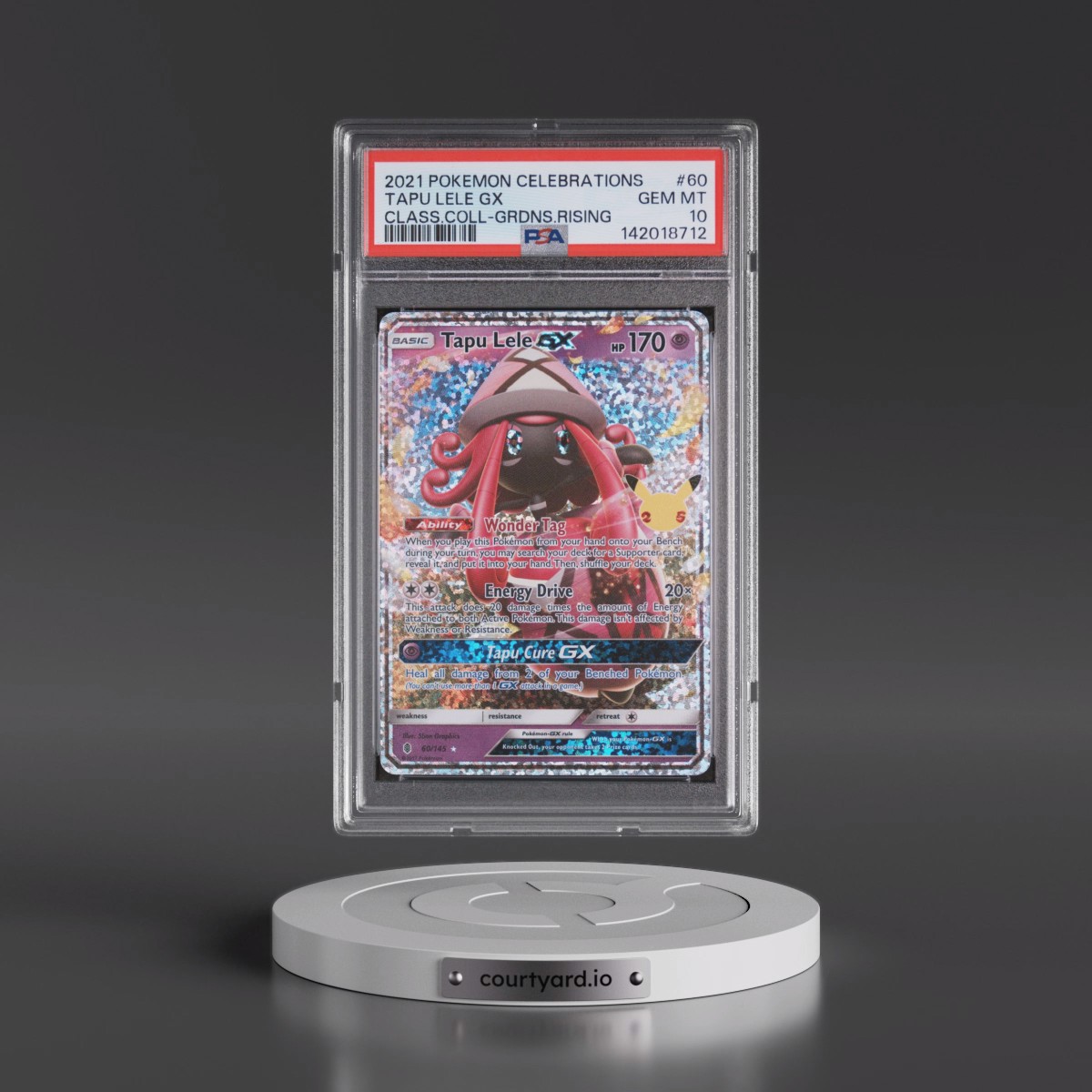 2021 Pokémon Celebrations Classic Collection #60 Tapu Lele GX - Holo (PSA 10 GEM MINT)