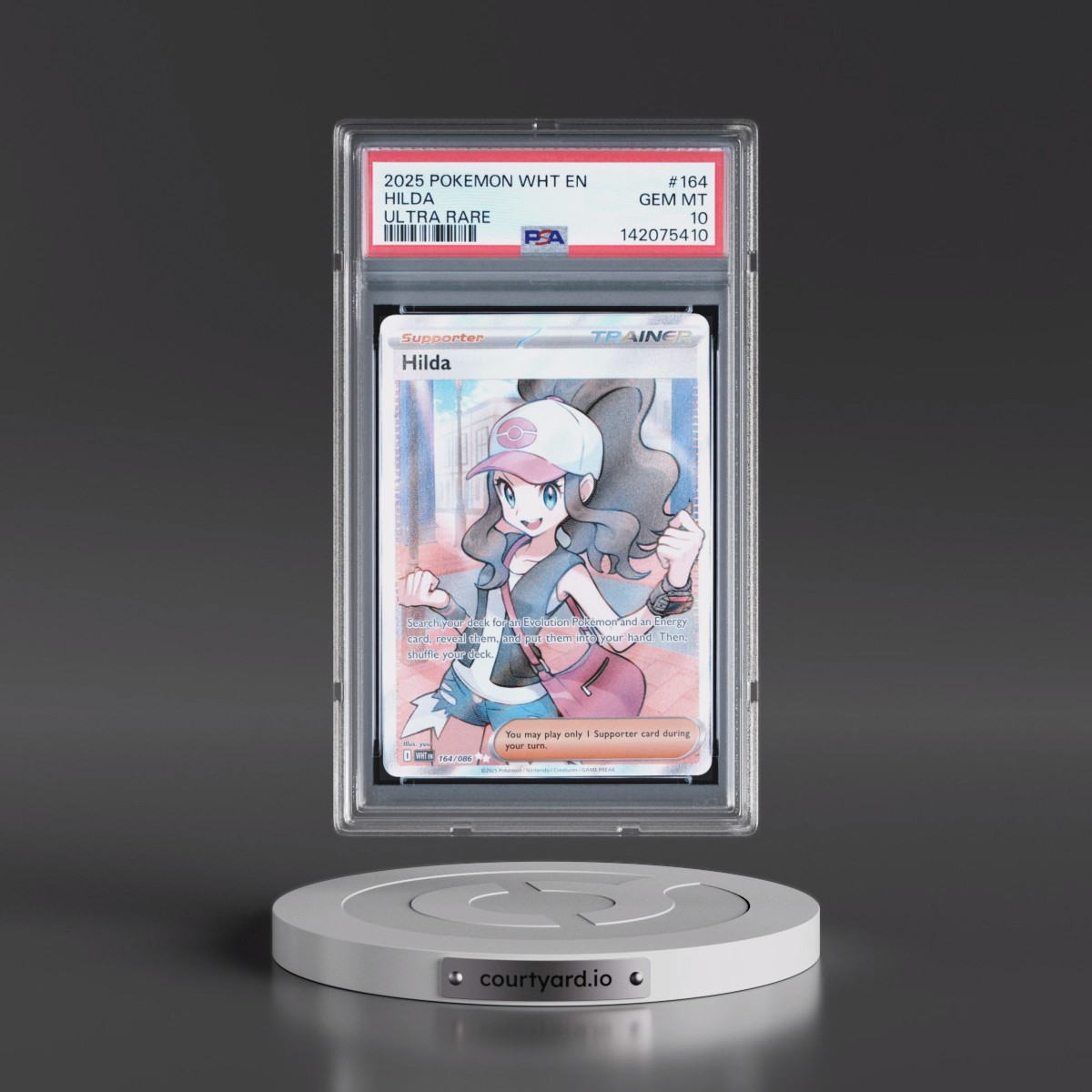 2025 Pokémon Wht EN-White Flare #164 Hilda - Ultra Rare (PSA 10 GEM MINT)