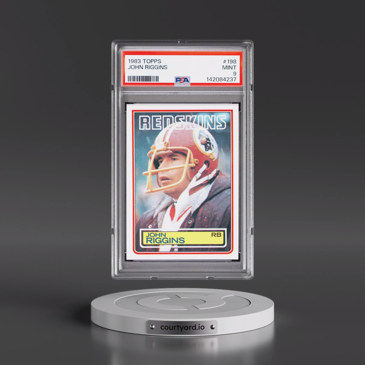 1983 Topps #198 John Riggins (PSA 9 MINT)