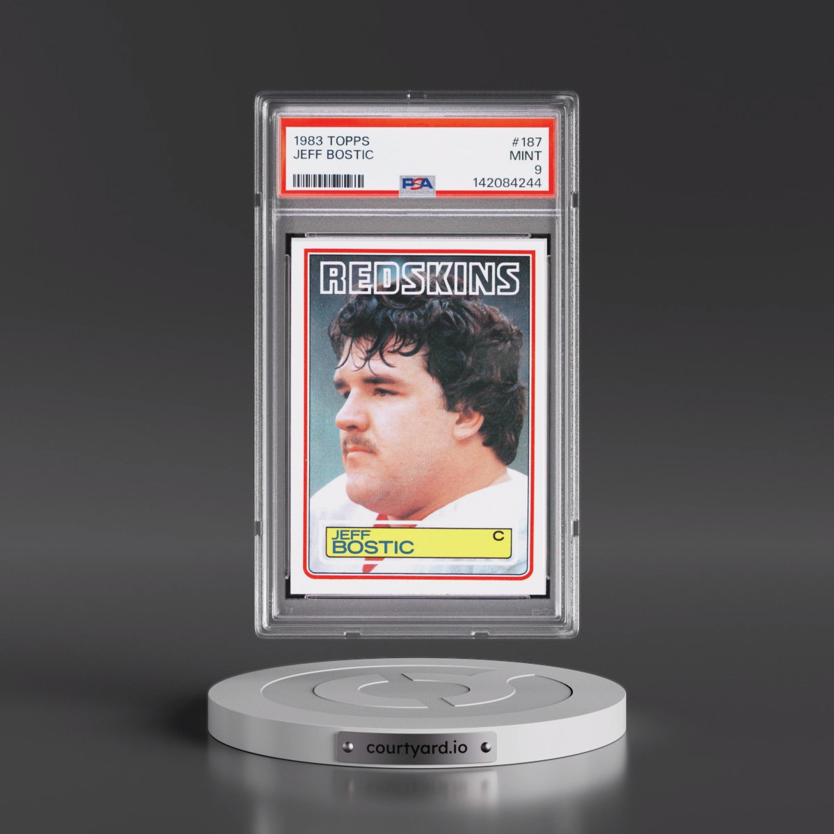 1983 Topps #187 Jeff Bostic (PSA 9 MINT)