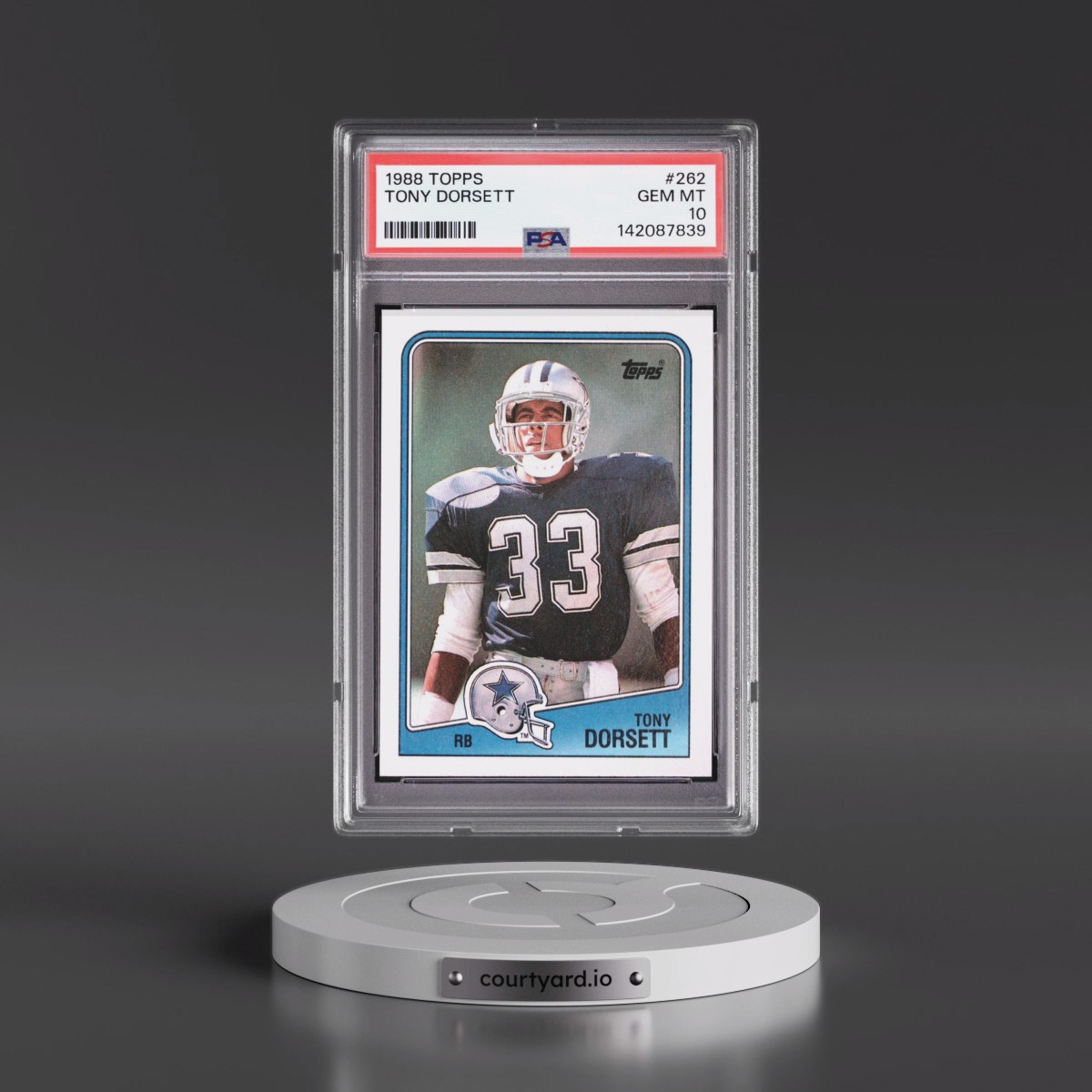 1988 Topps #262 Tony Dorsett (PSA 10 GEM MINT)