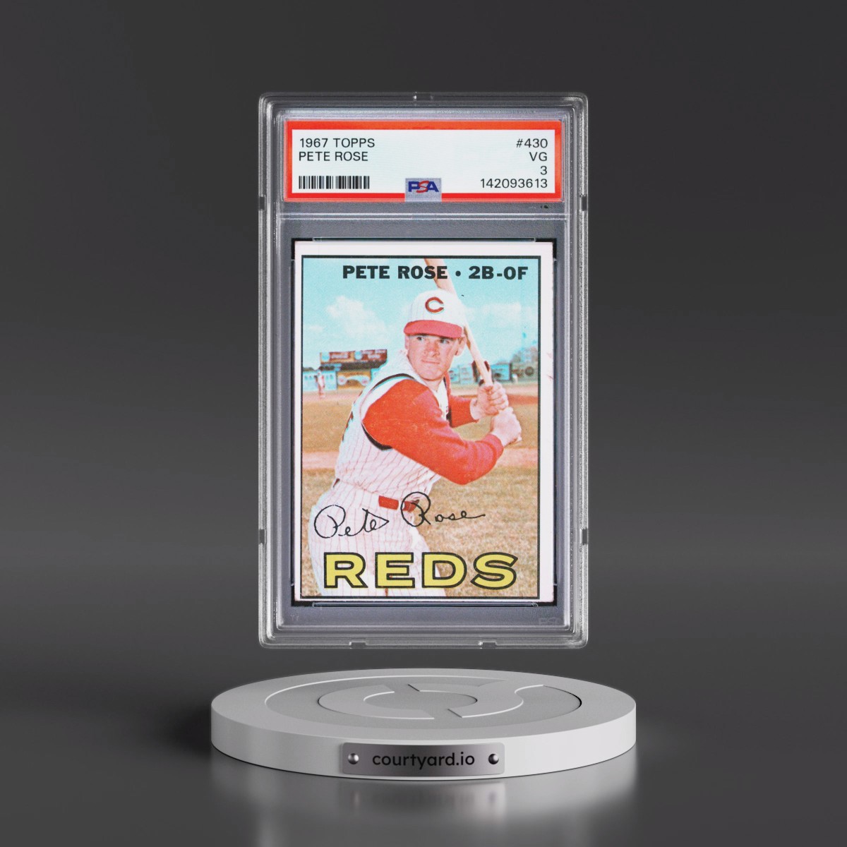 1967 Topps #430 Pete Rose (PSA 3 VG)