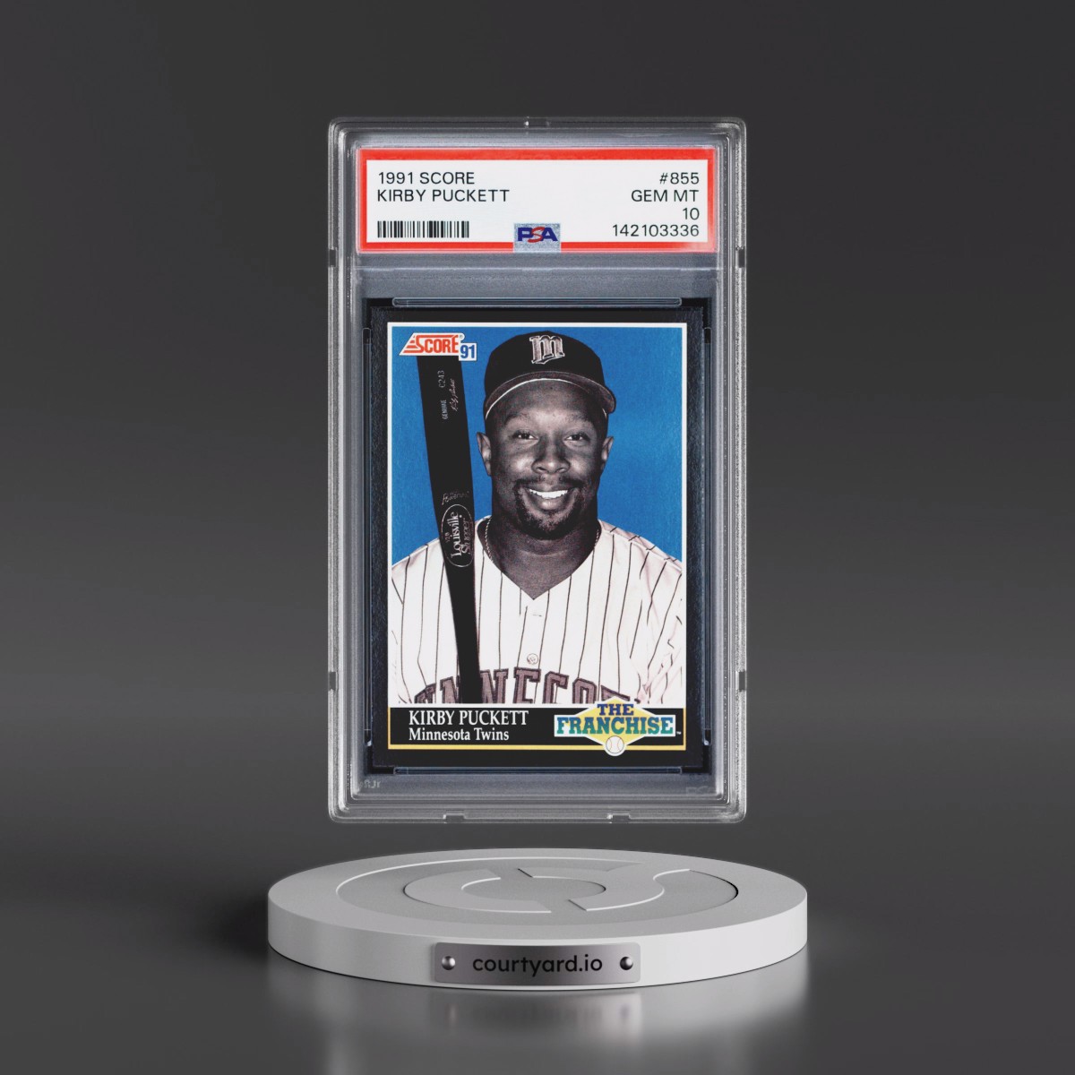 1991 Score #855 Kirby Puckett (PSA 10 GEM MINT)