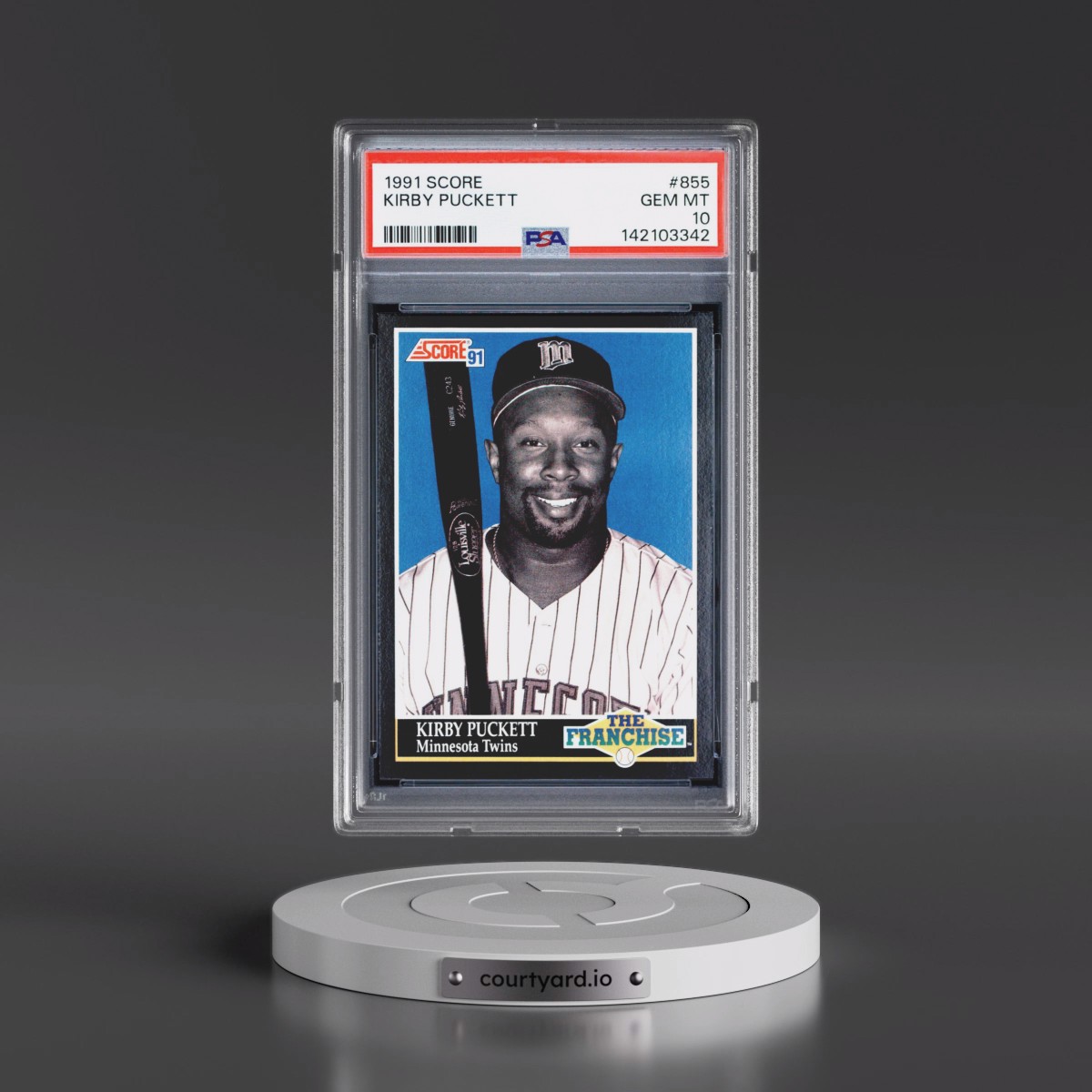 1991 Score #855 Kirby Puckett (PSA 10 GEM MINT)
